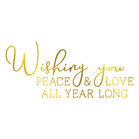 Gemini Foil Stamp ‘N’ Cut Die Expressions Wishing you Peace (GEM-FSC-EXP-WYPE)